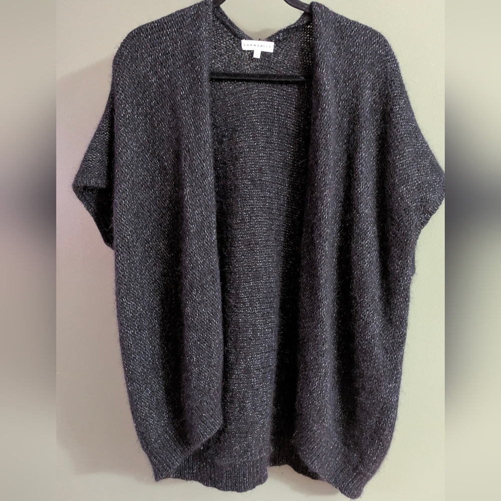 Aritzia Community Iconic Cape Oversized Knitted Natural Fibres Cardigan XXS-XL